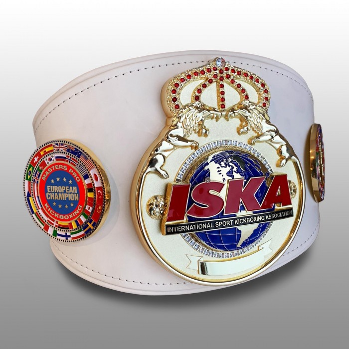ISKA MASTERS PRO KICKBOXING EUROPEAN TITLE BELT